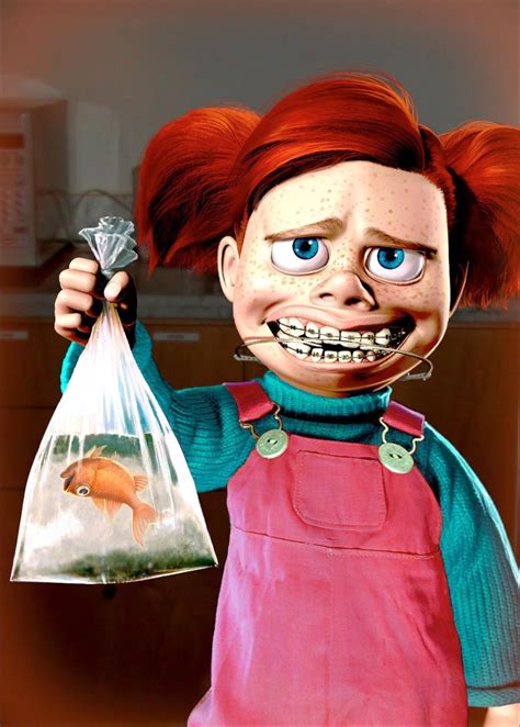 fish with braces finding nemo|Darla Sherman 